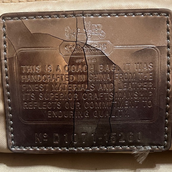 Coach Madison Aubrey Purple leather Croc-Embossed Satchel - Picture 11 of 16